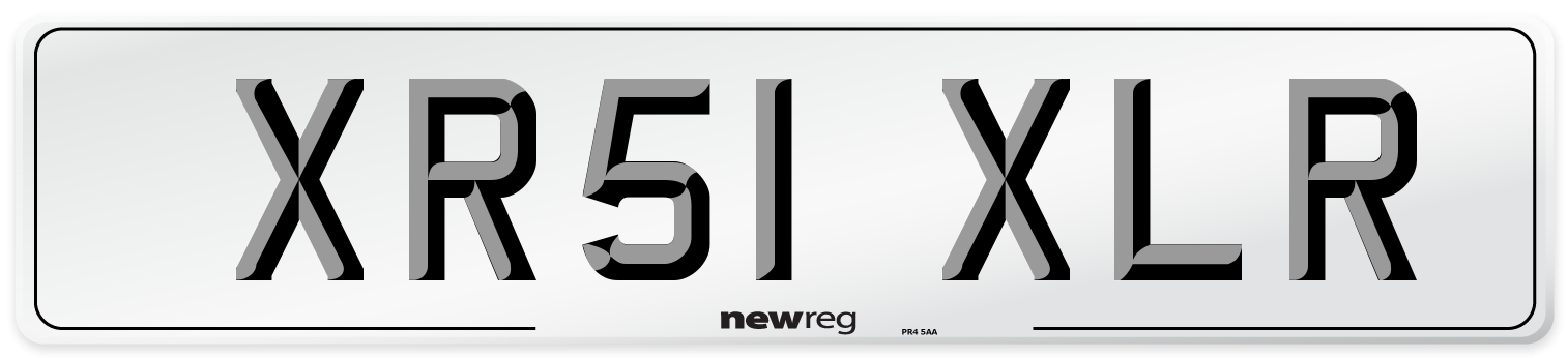 XR51 XLR Number Plate from New Reg